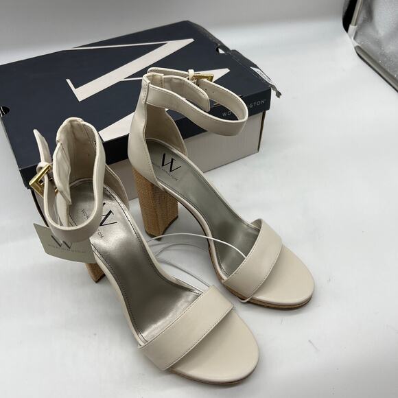 Worthington Womens Lynch Heeled Sandals Ivory Size 9.5M - Picture 3 of 15